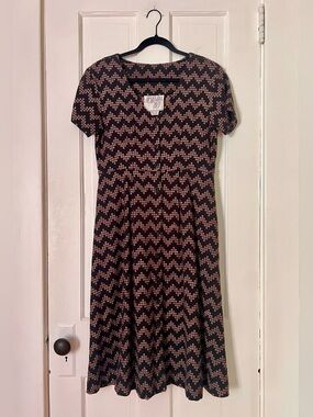 Ace & Jig Black Greta Midi Dress Herringbone